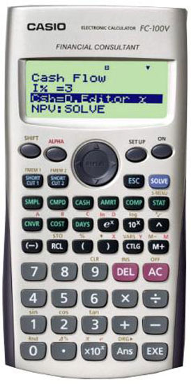 CALCULATOR Casio Fc-100V